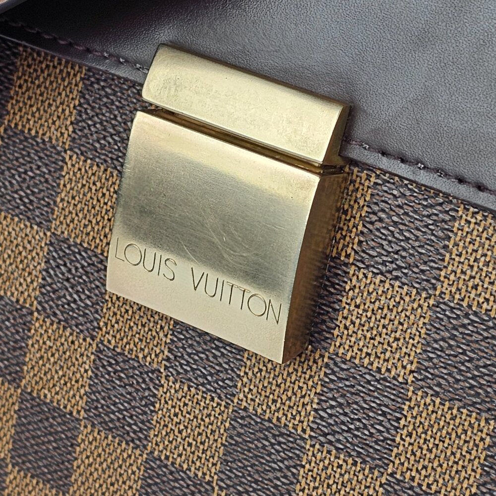 LOUIS VUITTON Damier Messenger Briefcase Mens LV Work Bag Authentic Damier LV - Picture 9 of 16
